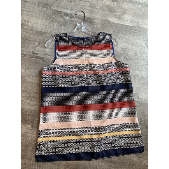 Vince Camuto Geometric Pattern Sleeveless Tunic Blouse Size Medium - Picture 8 of 13